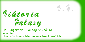 viktoria halasy business card